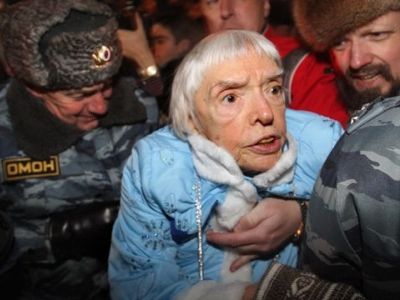 Людмила Алексеева на акции "Стратегии-31". Фото: ruskline.ru