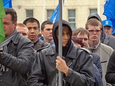 Принудительнымй митинг. Фото: Александр Воронин, Каспаров.Ru