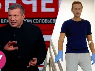 Владимир Соловьев; Алексей Навальный. Коллаж: yakovenkoigor.blogspot.com